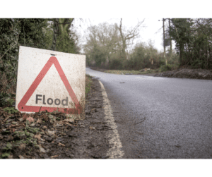 Flood insurance for apartment - flood sign